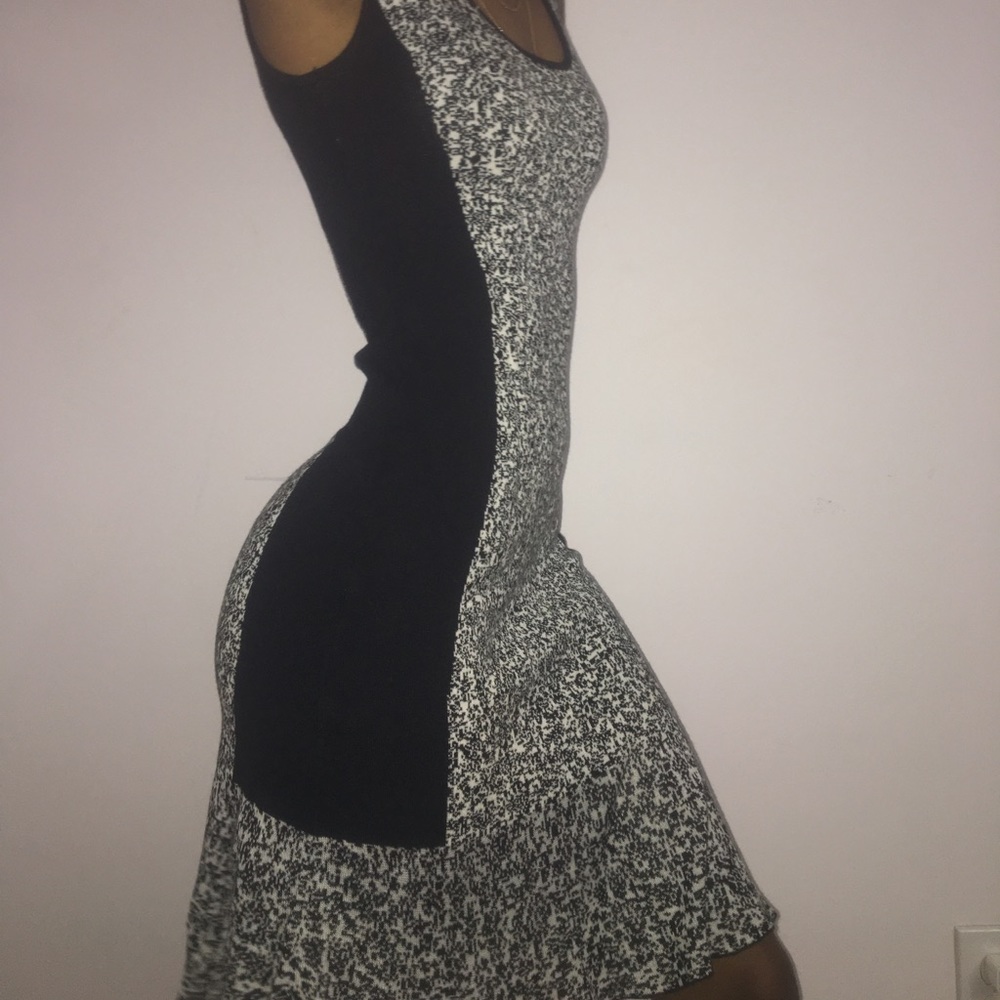 Black and white business dress